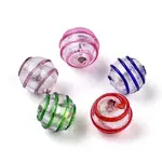 Handmade Silver Foil Glass Lampwork Beads