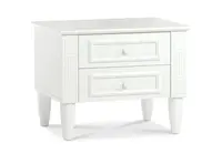 Noční stolek se zásuvkami lexi - bílá