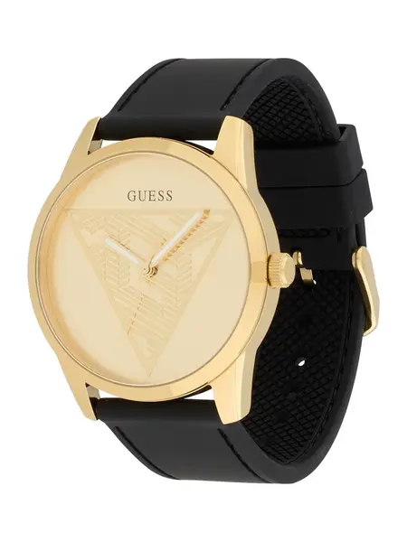 GUESS Analógové hodinky  zlatá / čierna