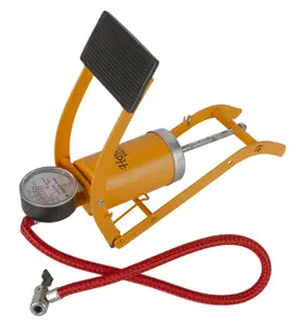 Nožní pumpa s manometrem, husticí adaptéry - HOTECHE