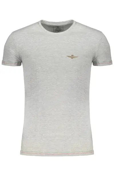 Pánské šedé tričko s krátkým rukávem