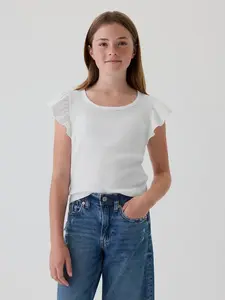 GAP  Dívčí Dětské žebrované tričko 499108-03 Veľkosť: S