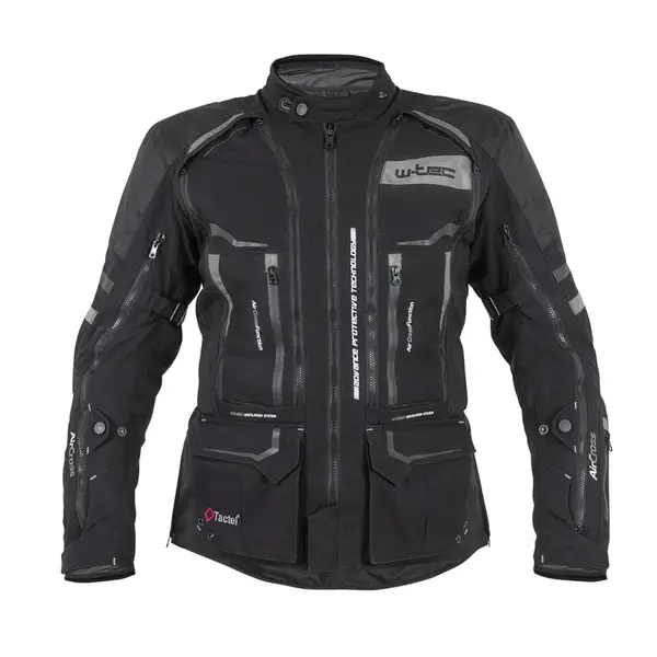 Moto bunda W-TEC Aircross černo-šedá 5XL