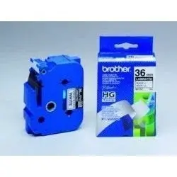 Brother HGe-261, 36mm x 8m, 5ks, černý tisk/bílý podklad,originální páska