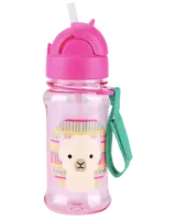 SKIP HOP Zoo tritan Láhev s brčkem Llama 12m+ 355 ml
