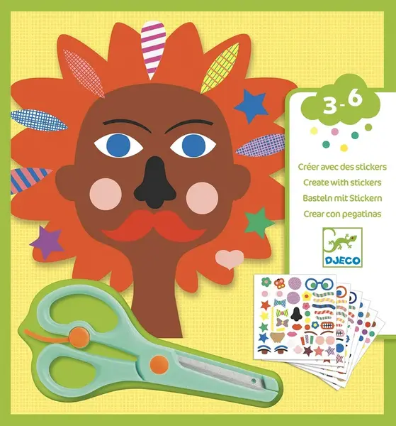 Výtvarná hra so samolepkami – kaderníčka