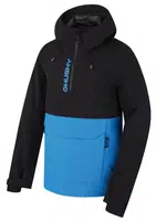 Husky Nabbi M XXL, black/neon blue Pánská outdoor bunda