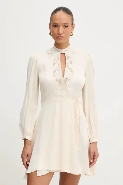 Šaty Twinset béžová barva, mini, 252TT2245