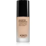 KIKO Milano Unlimited Foundation dlhotrvajúci tekutý make-up s matným efektom odtieň 02 Gold 30 ml