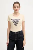 Tričko Guess dámské, béžová barva, W5BI15 J1314
