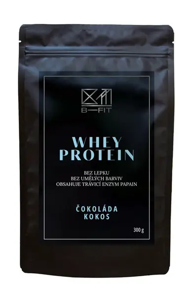 B-Fit Club Whey Protein čokoláda-kokos 300 g
