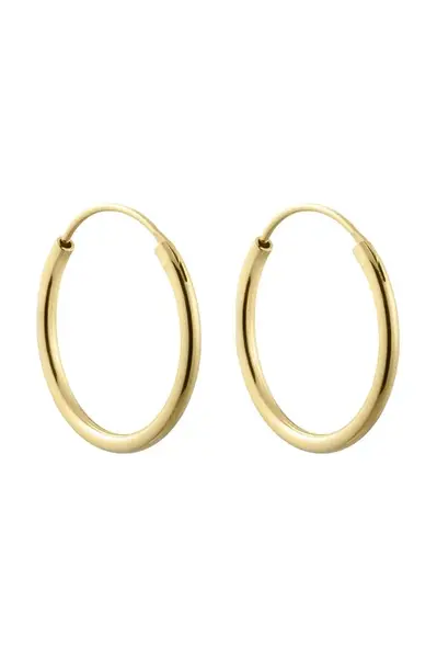 Strieborné pozlátené náušnice Design Letters