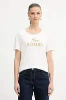 Tričko Morgan dámské, béžová barva, DPEAK