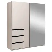 MID.YOU ŠATNÍ SKŘÍŇ S POSUVNÝMI DVEŘM, kašmírová, 175/205/61,5 cm