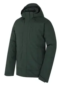 Husky Nurme M L, dark khaki Pánská hardshellová plněná bunda