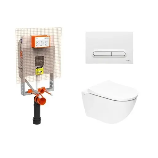 Závesný wc set Vitra S60 na zamurovanie SIKOVZW3