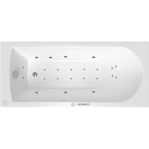 Masážna vaňa SIKO Savero 160x75 cm LUXUS akrylát ľavá SIKOHMLSAV160L