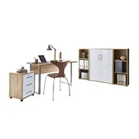 MID.YOU KANCELÁŘ, Sonoma dub, vysoce lesklá bílá