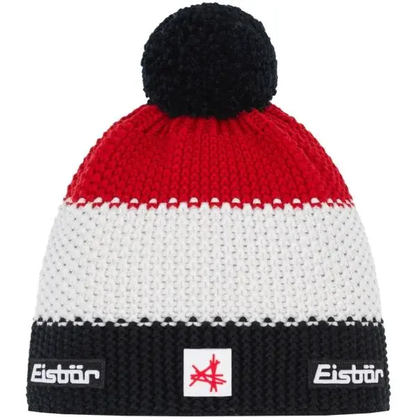 Eisbär STAR POMPON Univerzální zimní čepice, bílá, velikost