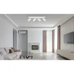 GLOBO 4bodové svietidlo ROBBY biela/chróm GU10 35W 560 x 60 x 120 mm