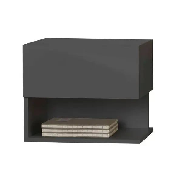 MID.YOU NOČNÍ STOLEK K POSTELI, antracitová, 44/37/40 cm