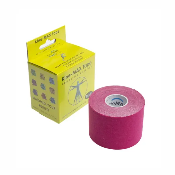 KineMAX SuperPro Cotton 5 cm x 5 m kinesiologická tejpovací páska 1 ks růžová