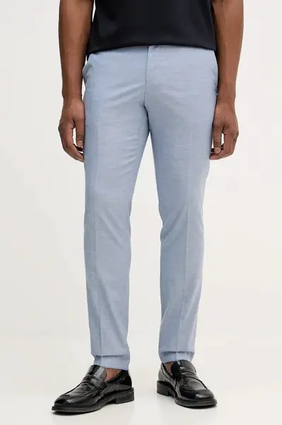 Kalhoty s příměsí vlny BOSS H-Genius-253