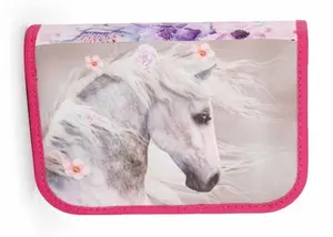 Penál 1 patrový, 2 chlopně, prázdný - Kůň romantic