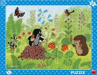 Puzzle Krtek a jahody 40 dílků deskové
