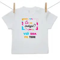 Boodyy Tričko s krátkym rukávom Veď som po tebe 68 (3-6 mesiacov)