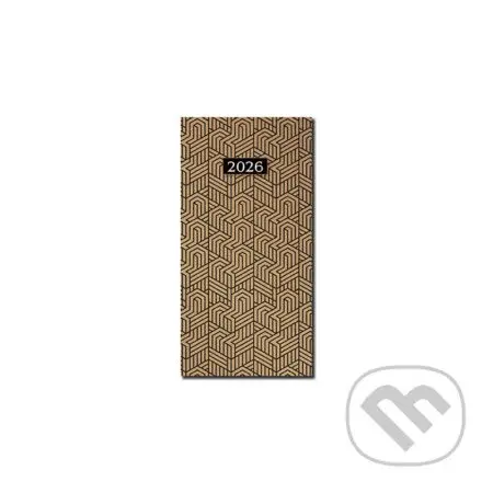 Vreckový diár PRINT 2026 (mesačný na 12-mesiacov)