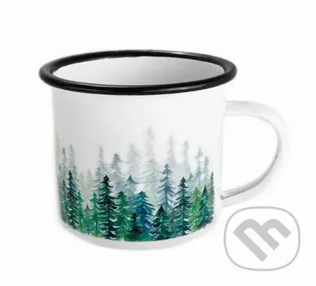 Smaltovaný hrnček Les