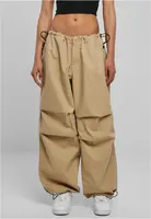 Women's cotton parachute trousers wetsand