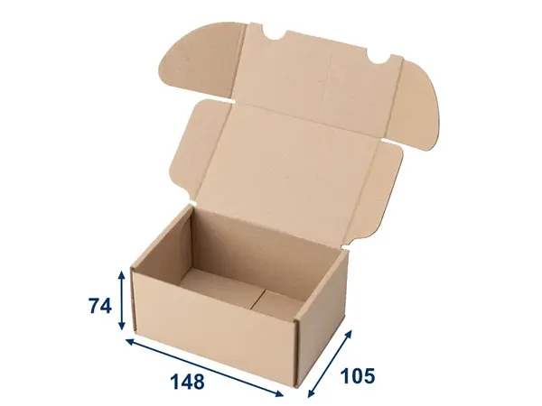 10 ks - Minikrabice/krabička 148x105x74 3VVL hnědá