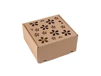 20 ks - Dárková krabice s motivem květů 200x200x100