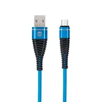 GSM045627 Forever micro-USB kábel Shark blue 1m 2A, modrá