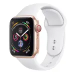 BStrap Soft Silicone remienok na Apple Watch 42/44/45mm, White