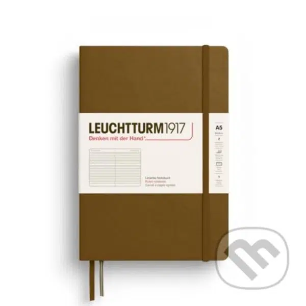 Leuchtturm1917 Zápisník Spice Brown Medium A5 linkovaný