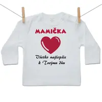 Boodyy Tričko s dlhým rukávom Všetko najlepšie Mamička 128 (7-8 rokov)