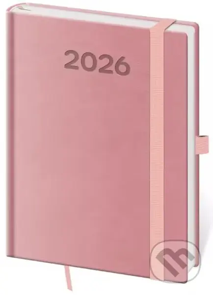 Kapesní diář 2026 Print Pop růžový