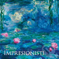 Nástenný kalendár Impresionisti 2026 (slovenské menné kalendárium)