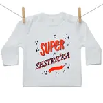 Boodyy Tričko s dlhým rukávom Super sestrička 68 (3-6 mesiacov)