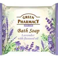 Toaletní mýdlo na ruce s levandulí a lněným olejem Green Pharmacy Lavender - 100 g
