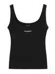 Tommy Jeans Top  čierna / biela