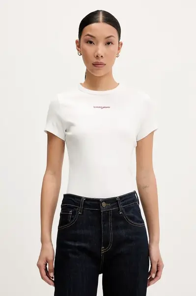Tommy Jeans tričko dámské bavlněné s elastanem