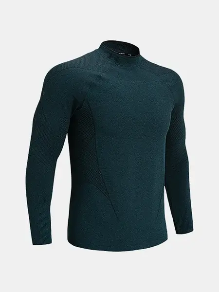 Under Armour T-Shirt UA CG Rush Seamless Mock-BLU - Men