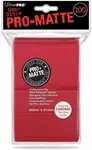 Obaly na karty Ultra Pro Pro-Matte Red 2x50 ks