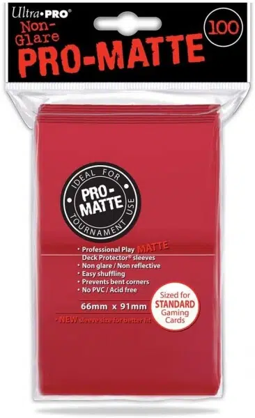 Obaly na karty Ultra Pro Pro-Matte Red 2x50 ks