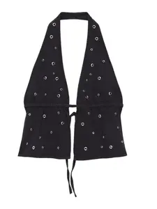 Pull&Bear Top  čierny denim