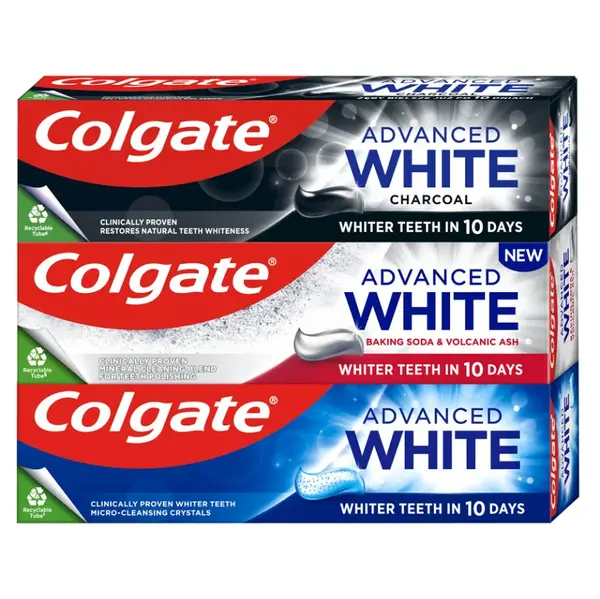 COLGATE Advanced zubná pasta White Mix 3 x 75 ml